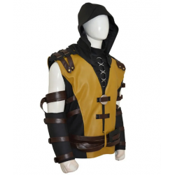 Mortal Kombat 10 Scorpion Leather Jacket 